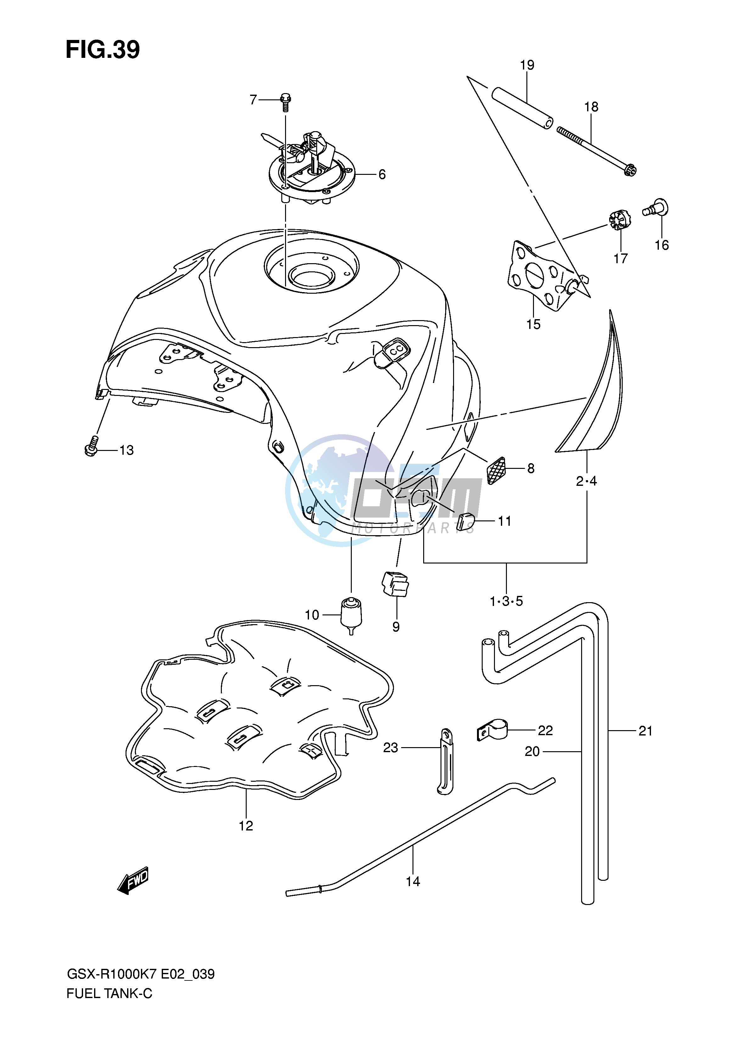 FUEL TANK (MODEL K7)