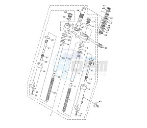 HW XENTER 150 drawing FRONT FORK