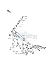 KZ 1000 P [POLICE 1000] (P15-P19) [POLICE 1000] drawing FRAME