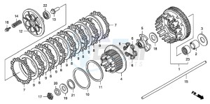 CB1300 CB1300SUPER FOUR drawing CLUTCH