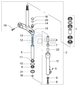 X9 200 Evolution 180 drawing Fork