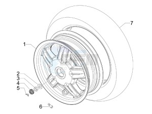 S 50 2T College drawing Rear Wheel