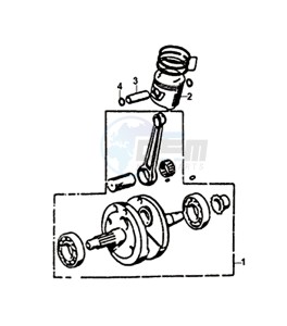 WOLF SB125Ni (PU12EA-EU) (L8-M0) drawing CRANKSHAFT / PISTON / PISTON RING