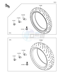 Z1000SX_ABS ZX1000MEF FR GB XX (EU ME A(FRICA) drawing Tires