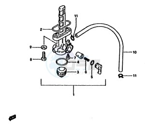 DR125S (F-H-J) drawing FUEL COCK