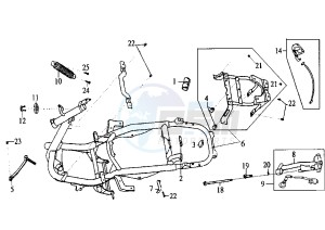 SHARK - 125 cc drawing FRAME