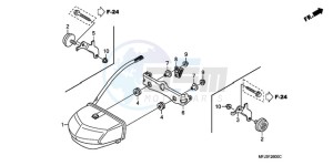 CBR600RAA Korea - (KO / ABS) drawing TAILLIGHT