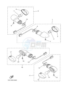 MT09 900 (1RCC) drawing FLASHER LIGHT