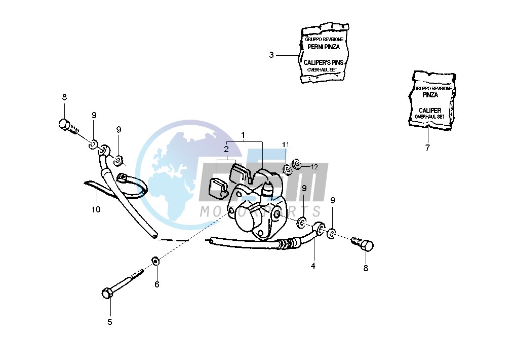 Front brake caliper