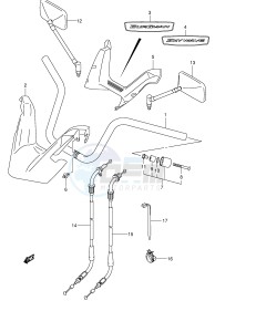 AN250 (E2) Burgman drawing HANDLEBAR (MODEL K4 K5 K6)