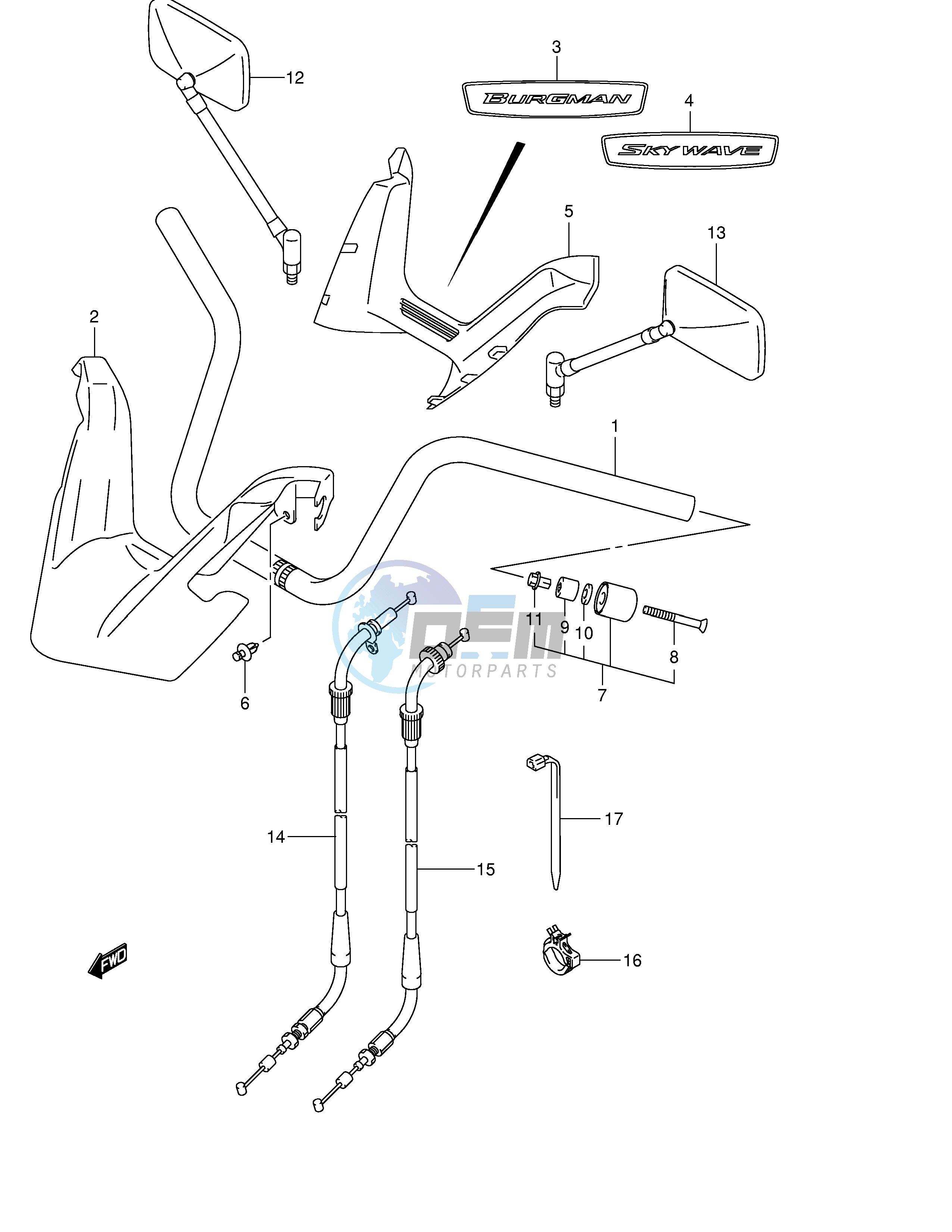 HANDLEBAR (MODEL K4 K5 K6)