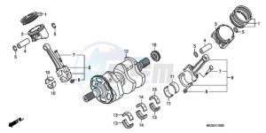 ST13009 France - (F / CMF MME) drawing CRANK SHAFT/PISTON