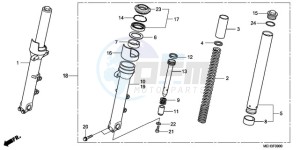 NSA700A9 Europe Direct - (ED / MME) drawing FRONT FORK