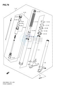 GSX-R600 (E21) drawing FRONT DAMPER