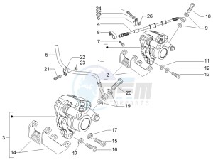 Runner 50 SP Race drawing Brakes hose  - Calipers