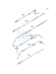 VN800 CLASSIC VN800B6F GB XX (EU ME A(FRICA) drawing Cables