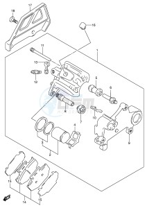 DR-Z250 (E24) drawing REAR CALIPER