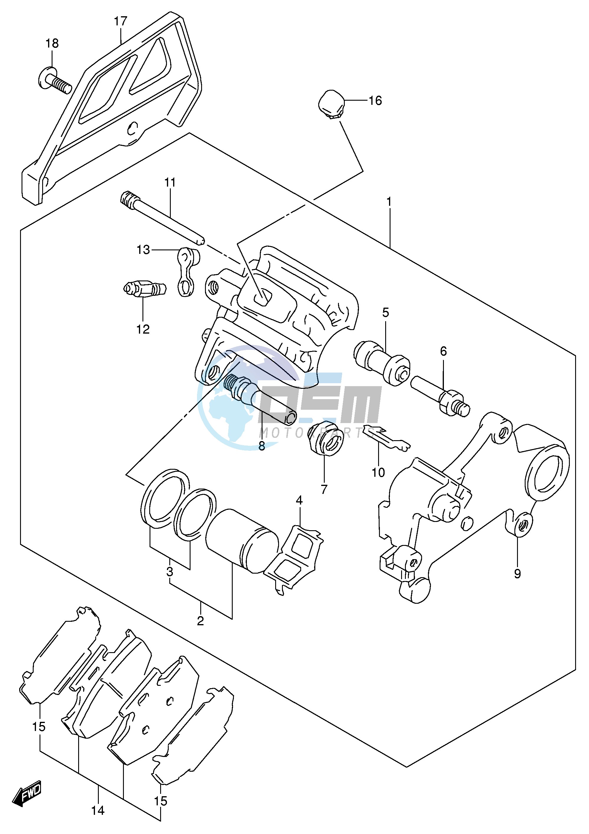 REAR CALIPER