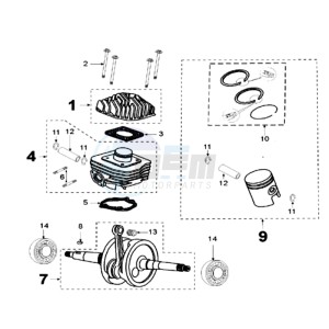 FIGHT 3 drawing CRANKSHAFT AND CYLINDER