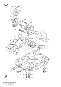 VZR1800 (E3) INTRUDER drawing OIL PAN - OIL PUMP