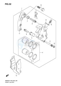 RM250 (E3-E28) drawing FRONT CALIPER