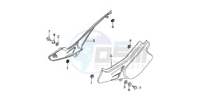 NX650 500 DOMINATOR drawing SIDE COVER (2)