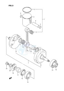 RM250 (E3) drawing CRANKSHAFT (MODEL P)