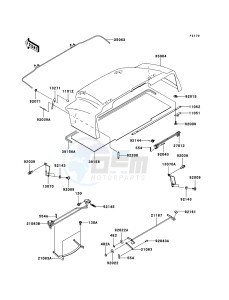 MULE 3010 TRANS 4x4 DIESEL KAF950C7F EU drawing Fenders