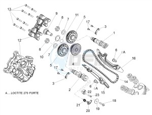 SHIVER 900 E4 ABS NAVI (APAC) drawing Front cylinder timing system