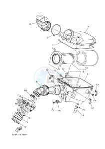 YFM700FWAD YFM70GPSH GRIZZLY 700 EPS SPECIAL EDITION (2UDM) drawing INTAKE