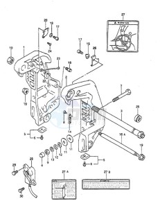 DT 65 drawing Clamp Bracket (1995 to 1997)