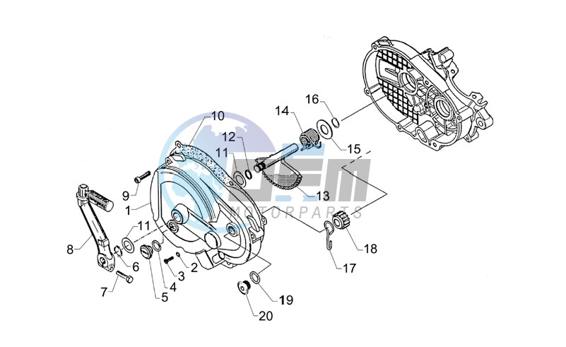 Kick-start lev.cpl-Clutch cov