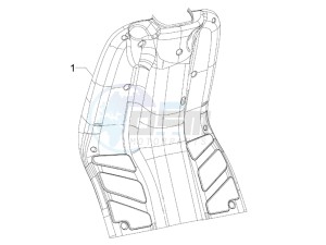 storm 50 drawing Front glove-box - Knee-guard panel