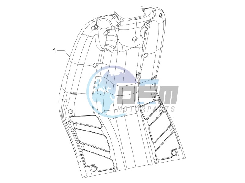 Front glove-box - Knee-guard panel