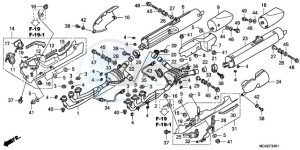 GL1800A Korea - (KO) drawing EXHAUST MUFFLER (EXCEPT G L1800-BR)