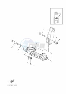 YFM700R (BCX7) drawing REAR SUSPENSION