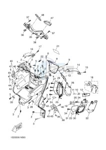 YP400R X-MAX 400 (1SD5 1SD5 1SD5 1SD5) drawing LEG SHIELD