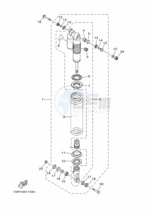 YZ125 (B4XE) drawing REAR SUSPENSION