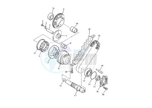 XJR 1200 drawing STARTING CLUTCH MY97