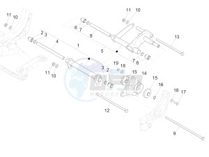 MEDLEY 125 4T IE ABS E4 2020 (APAC) drawing Swinging arm