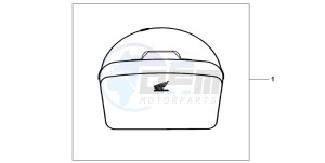 NSS250X FORZA X drawing TOP BOX INNERBAG