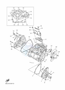 MT-03 MTN320-A (BEV5) drawing CRANKCASE COVER 1