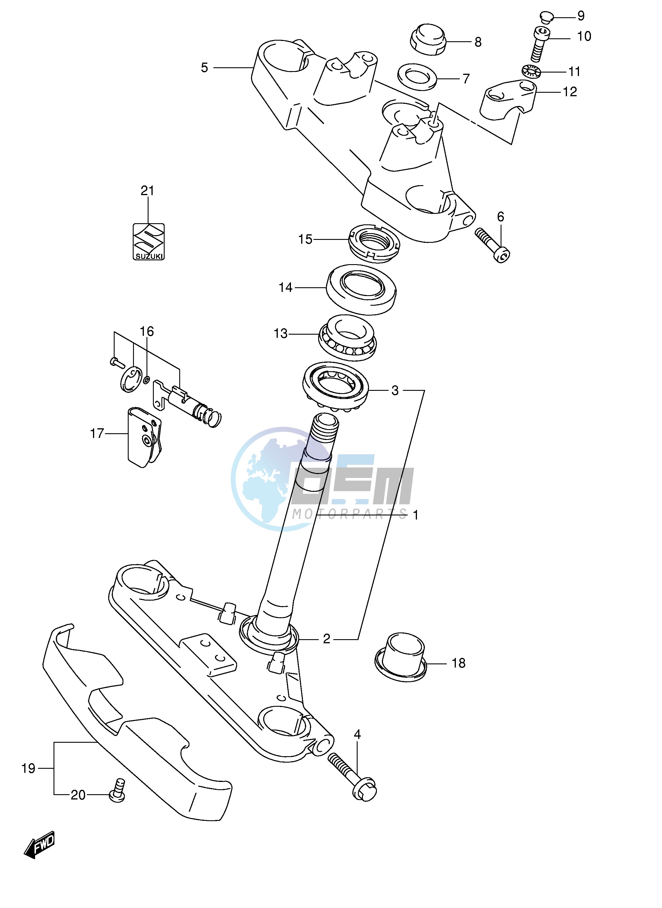 FRONT FORK BRACKET