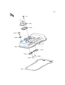 Z300_ABS ER300BFF XX (EU ME A(FRICA) drawing Cylinder Head Cover