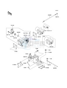 KAF 620 S [MULE 4010 TRANS4X4 HARDWOODS GREEN HD] (S9F-SAF) SAF drawing THROTTLE