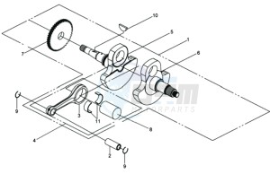 QUADRAIDER 600 drawing CRANKSHAFT / PISTON / PISTON RING