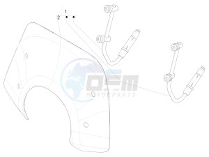 125 4T 3V ie Primavera (EMEA) (Ch, IT) drawing Windshield - Glass