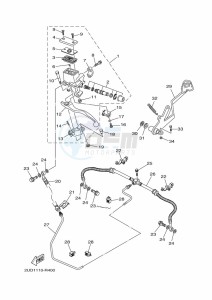 YFM700FWAD GRIZZLY 700 EPS (BDEF) drawing REAR MASTER CYLINDER