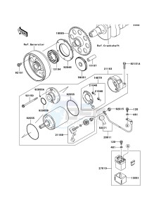 Z1000 ZR1000A6F FR GB XX (EU ME A(FRICA) drawing Starter Motor