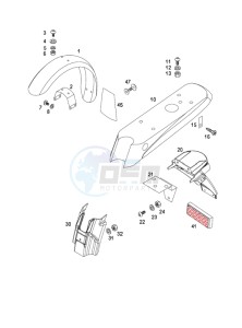 FLEXER_45kmh 50 drawing Mudguards